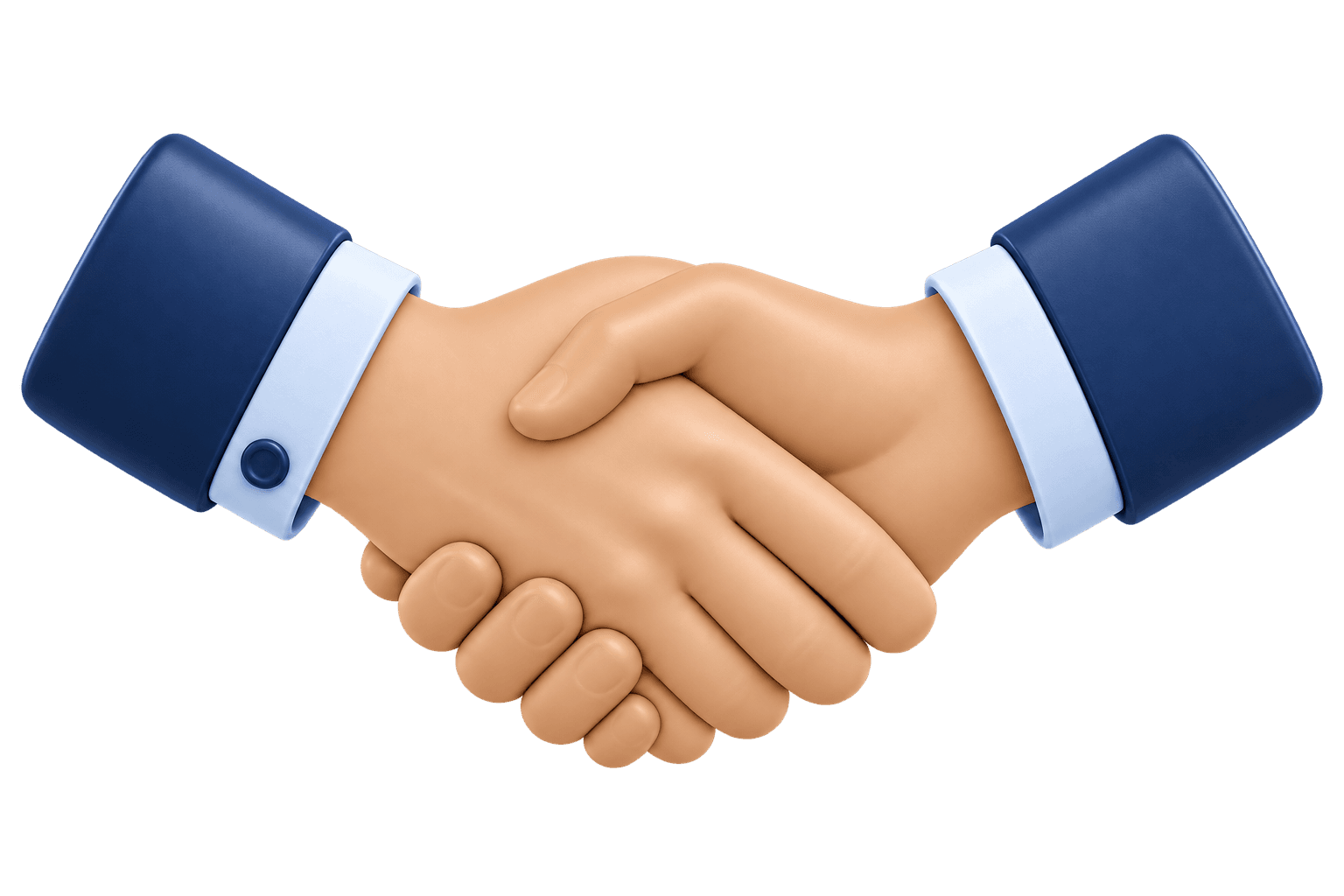 Two hands joined in a handshake